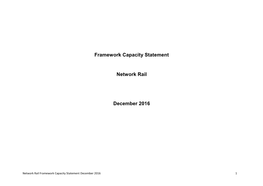 Framework Capacity Statement