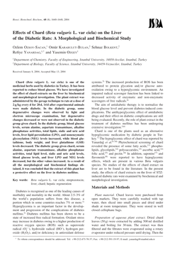 Effects of Chard