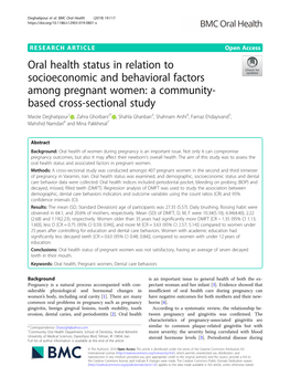 A Community- Based Cross-Sectional Study