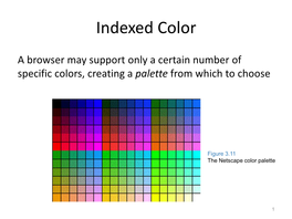 Indexed Color