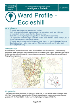 Ward Profile - Eccleshill