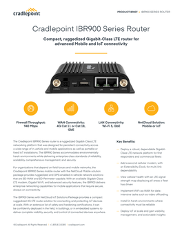 Cradlepoint IBR900 Series Router