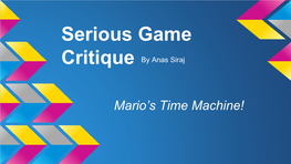 Mario's Time Machine