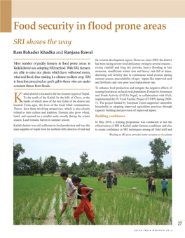 Food Security in Flood Prone Areas.Pdf