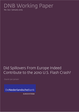 Did Spillovers from Europe Indeed Contribute to the 2010 U.S. Flash Crash?