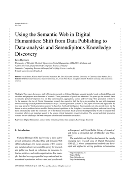 Using the Semantic Web in Digital Humanities