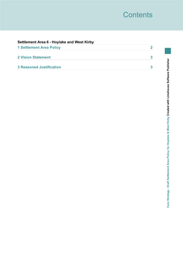 Hoylake and West Kirby 1 Settlement Area Policy 2