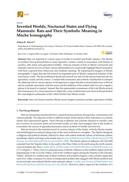 Bats and Their Symbolic Meaning in Moche Iconography