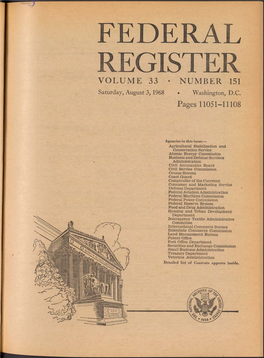 Federal Register Volume 33 • Number 151