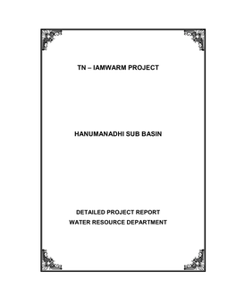 Tn – Iamwarm Project Hanumanadhi Sub Basin