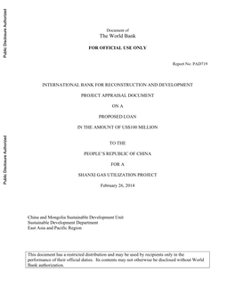 World Bank Document