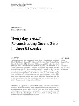 Â‚Every Day Is 9/11!Â•Ž: Re-Constructing Ground Zero In