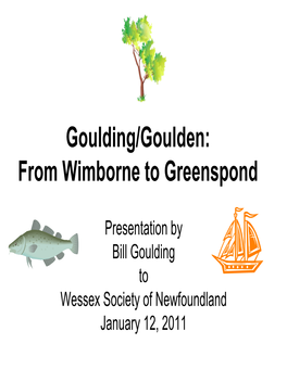From Wimborne to Greenspond