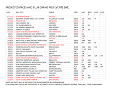 View Race Calendar