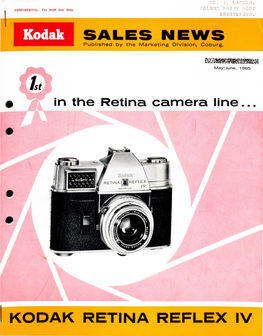 Kodak SALES NEWS Published by the Marketing Division ! Coburg