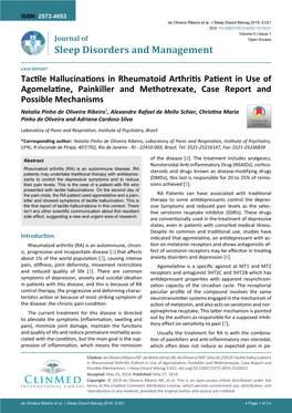 Tactile Hallucinations in Rheumatoid Arthritis Patient in Use Of