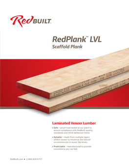 Redplank™ LVL Scaffold Plank