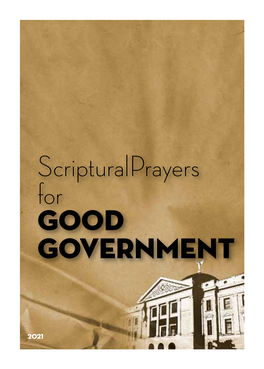 Scripturalprayers for Good Government