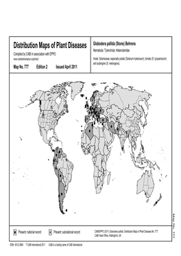 Distribution Maps of Plant Diseases