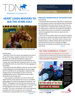 Heart Leads Redvers to Sea the Stars Colt