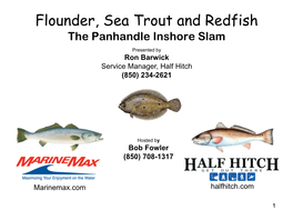Flounder, Sea Trout and Redfish the Panhandle Inshore Slam
