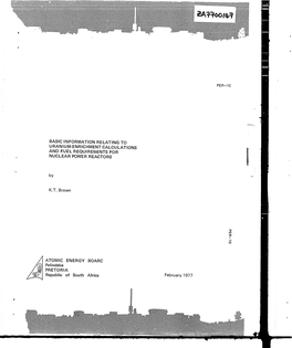 Per-10 Basic Information Relating to Uranium