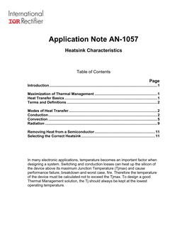 Application Note AN-1057