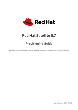 Red Hat Satellite 6.7 Provisioning Guide