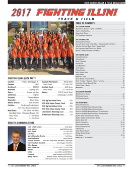 2017 Illinois Track & Field Media Guide 2017 Illinois