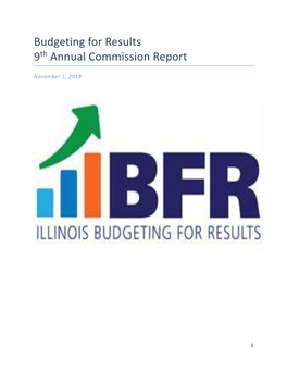 Budgeting for Results 9Th Annual Commission Report