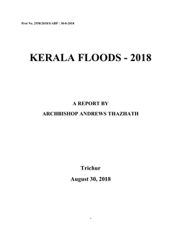 Kerala Floods - 2018