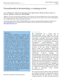 Cannabinoids in Dermatology: a Scoping Review