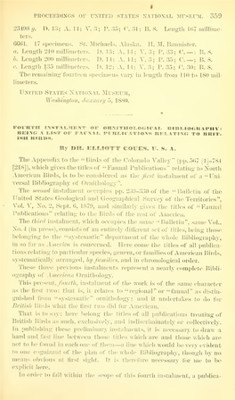 Proceedings of the United States National Museum