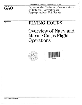 NSIAD-91-54 Flying Hours: Overview of Navy and Marine Corps Flight Operations