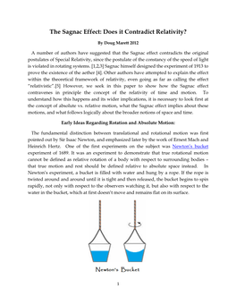 The Sagnac Effect: Does It Contradict Relativity?