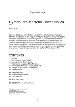 Dymchurch Martello Tower No 24 KENT