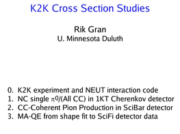 K2K Cross Section Studies