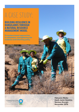 A Case Study: Building Resilience in Rangelands Through a Natural Resource Management Model