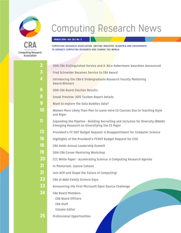 Computing Research News
