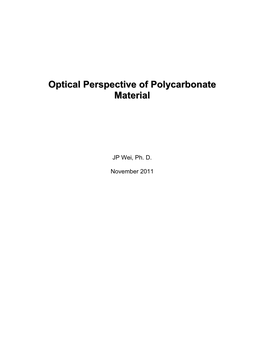 The Walman Optical Perspective on High Index Lenses