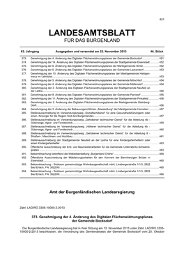 Landesamtsblatt Für Das Burgenland