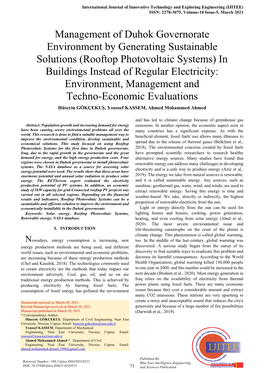 Rooftop Photovoltaic Systems