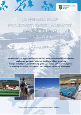 Kommunedelplan for Idrett Og Fysisk Aktivitet