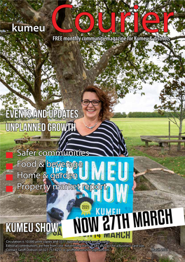 Kumeu Show NOW 27TH MARCH Circulation Is 10,000 Print Copies and 3371 Opened and Read Email Copies