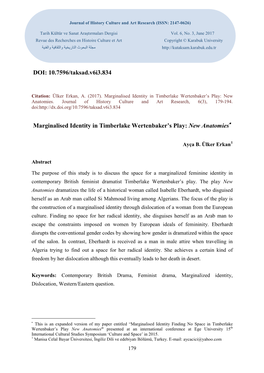 DOI: 10.7596/Taksad.V6i3.834 Marginalised Identity in Timberlake