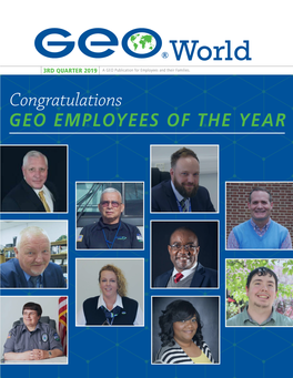 Congratulations GEO EMPLOYEES of the YEAR Chairman’S Letter George C
