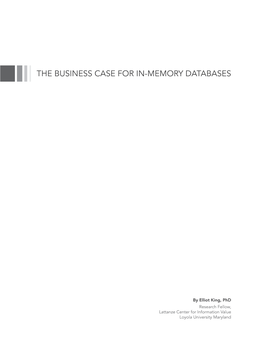 The Business Case for In-Memory Databases