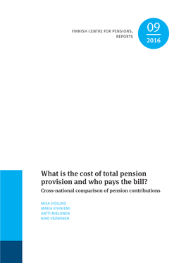 What Is the Cost of Total Pension Provision and Who Pays the Bill? Cross-National Comparison of Pension Contributions