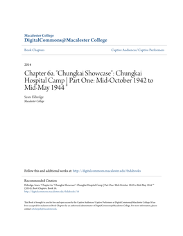 Chungkai Hospital Camp | Part One: Mid-October 1942 to Mid-May 1944 