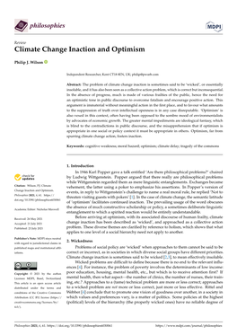 Climate Change Inaction and Optimism